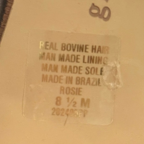 Gianni Bini Strappy Block Heel Sandals Haircalf – Size 8.5 - Picture 11 of 12